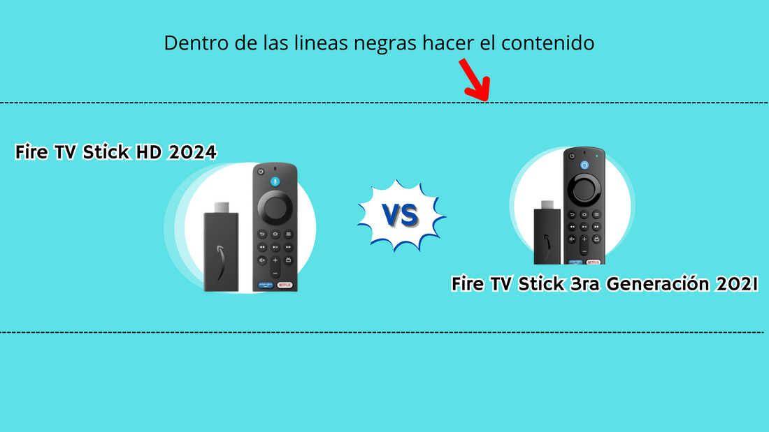 Los 2 controles de Fire TV Stick HD 2024 y el Fire TV Stick 3ra Generación 2021 muestran que solo tienen de diferente una luz a un lado del botón de alexa en el de versión 3ra generación
