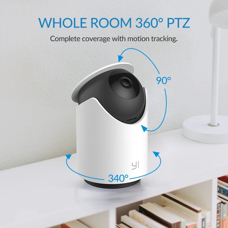 YI Dome Security 1080P Indoor Camera with Wi-Fi and Voice Assistant Compatibility