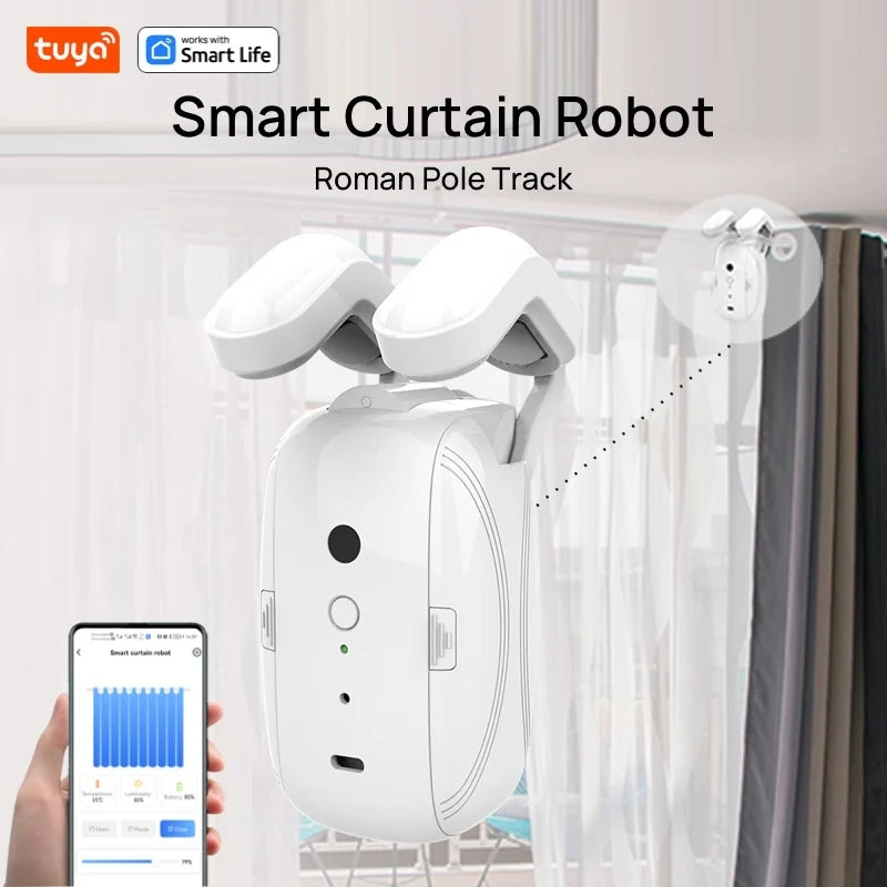 Robot de cortina inteligente Roman Pole Track