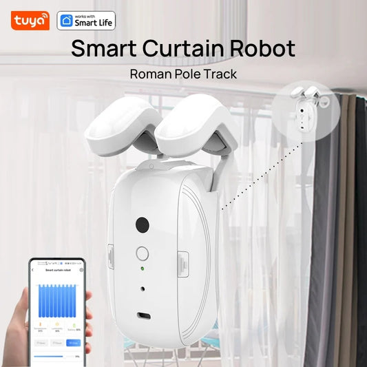 Robot de cortina inteligente  Roman Pole Track
