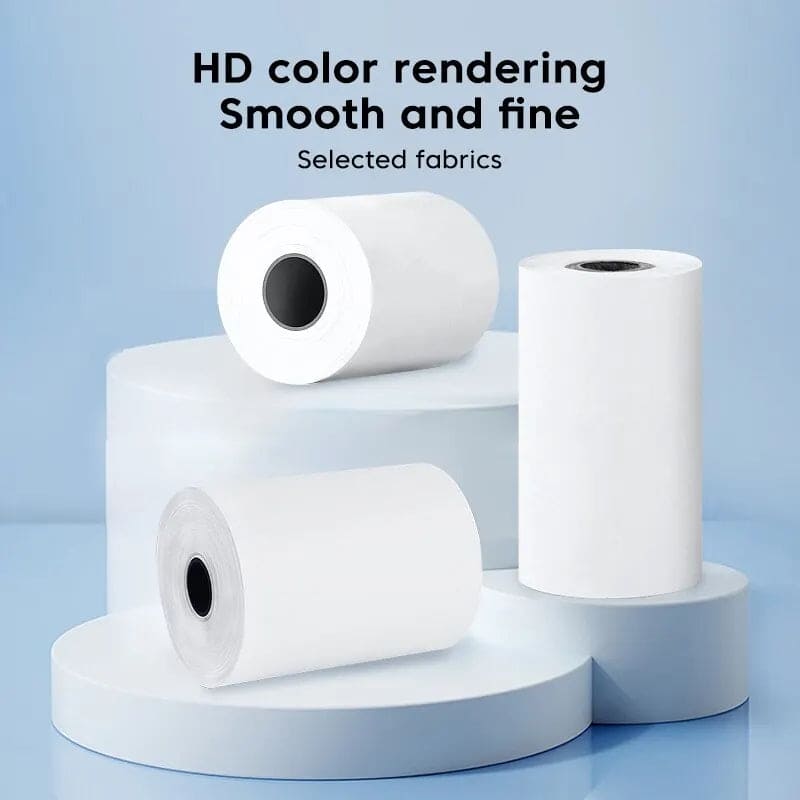 Pack de 3 Rollos de papel para Impresora Portátil MiniPrint