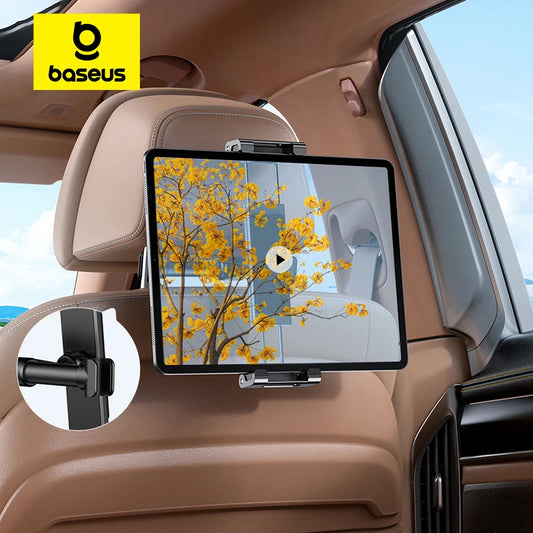 Baseus Soporte Universal de Teléfono y Tablet para Asiento Trasero de Coche | Ajustable y Compacto
