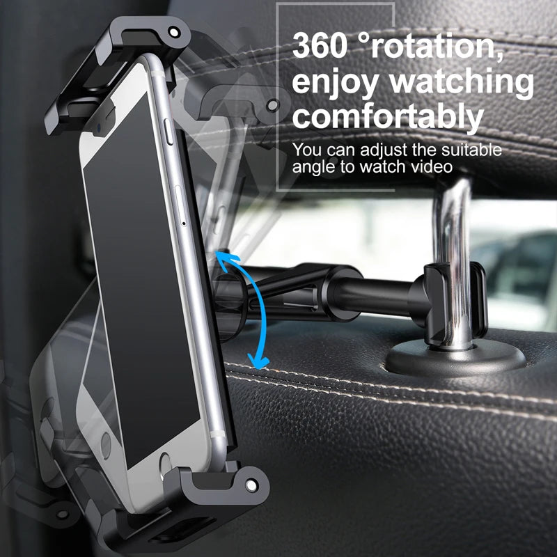 Baseus Universal Phone and Tablet Holder for Car Back Seat | Adjustable and Compact