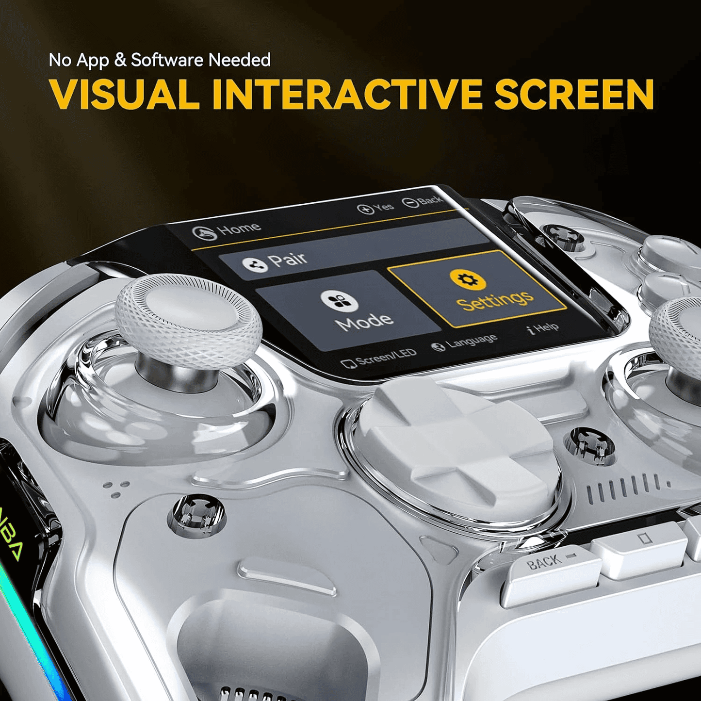 Controlador Gamer Inalámbrico con Pantalla Interactiva - Manba One V2 | Switch, PC, iOS, Android