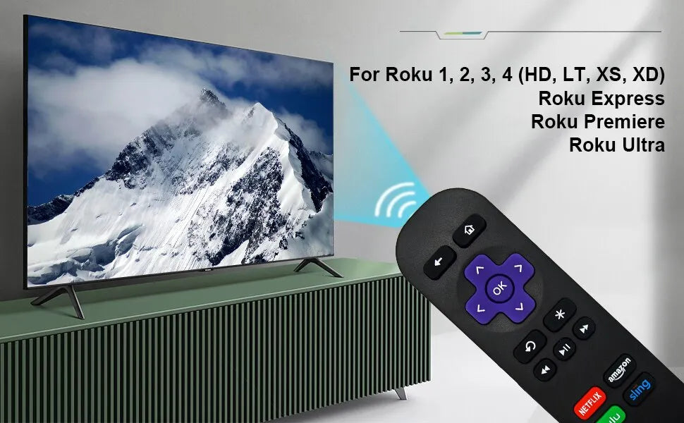 RC680 Replacement Remote for Roku (Express, Premier, and Ultra)