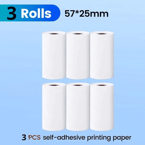 Pack de 3 rollos de papel para impresora MiniPrint, imagen 1