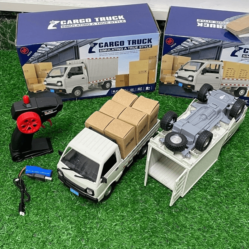 Cargo Truck RC Camioncito - Coche con Control Remoto y Luces LED