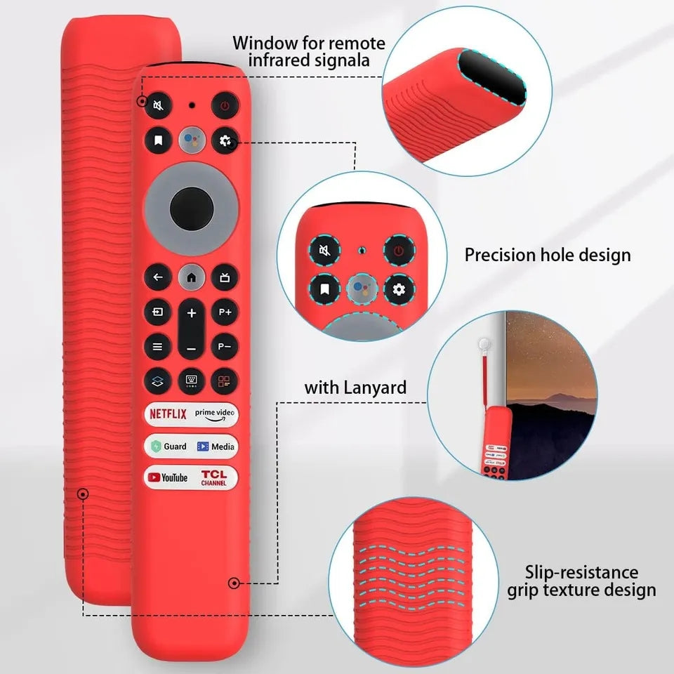 Funda de silicona para Control remoto TCL modelo RC902V FMR1