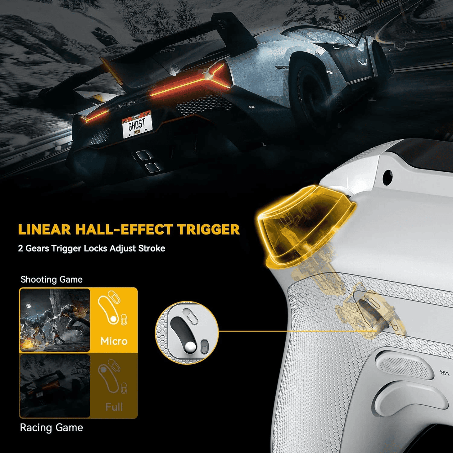 Controlador Gamer Inalámbrico con Pantalla Interactiva - Manba One V2 | Switch, PC, iOS, Android