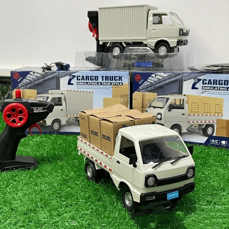 Cargo Truck RC Camioncito - Coche con Control Remoto y Luces LED