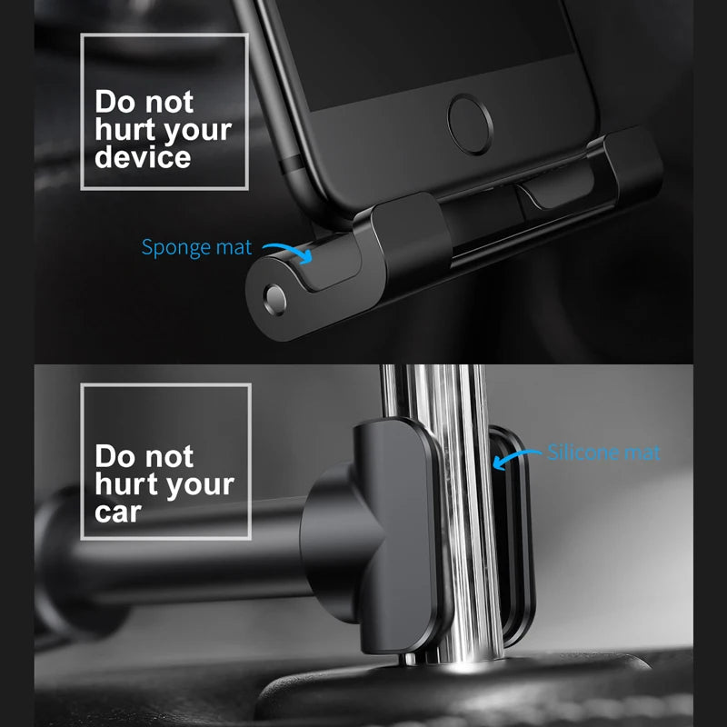 Baseus Universal Phone and Tablet Holder for Car Back Seat | Adjustable and Compact