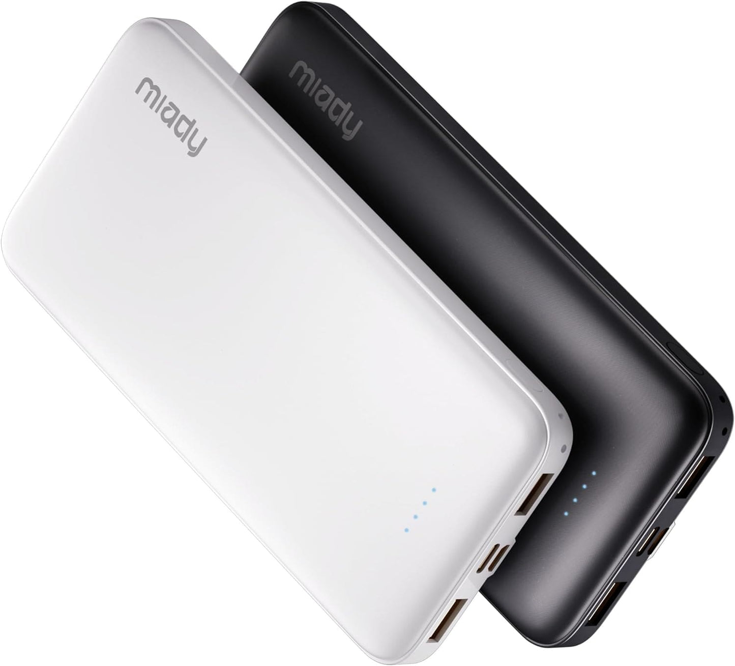 Miady Power Bank 10000mAh – Carga rápida, ultra portátil y con doble USB