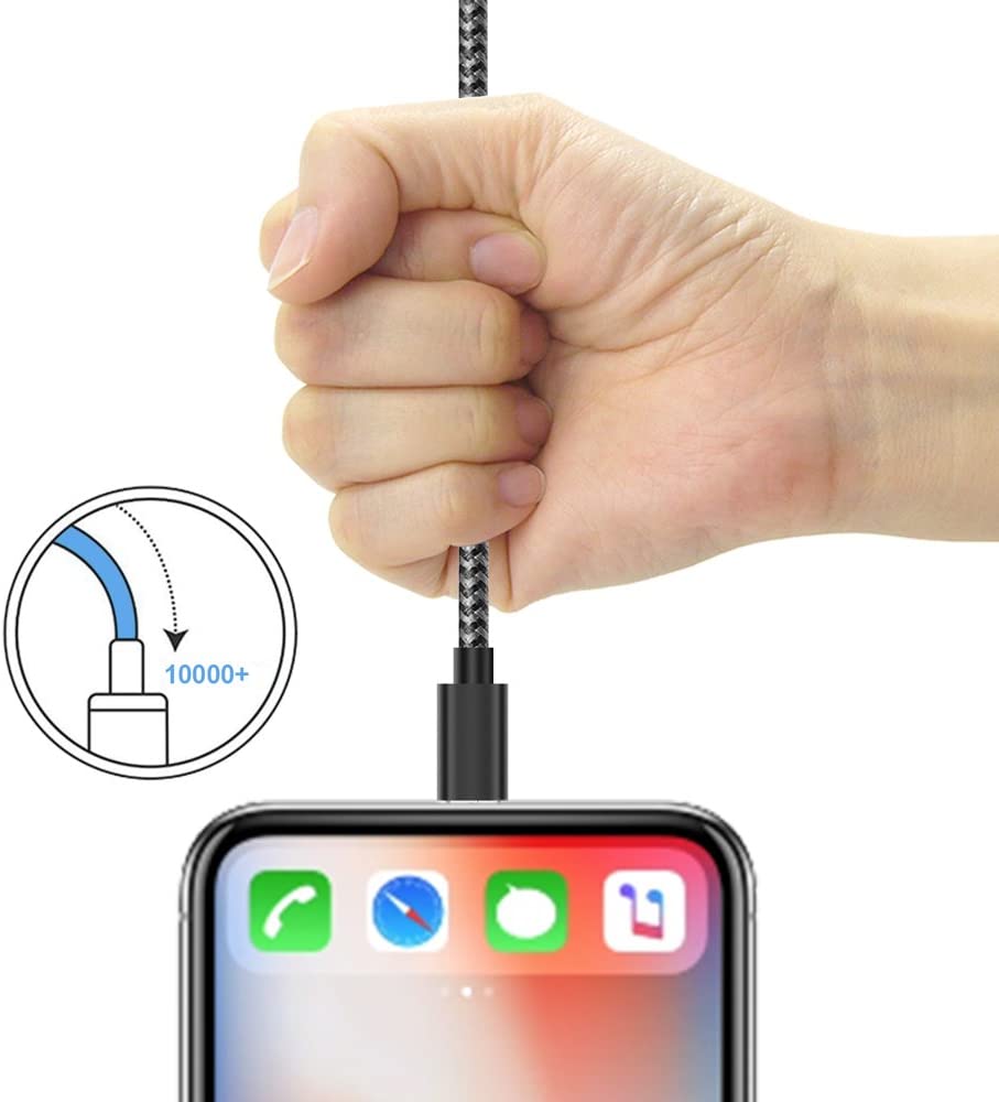 Cable Micro USB Trenzado Gris de 1.5 Metros