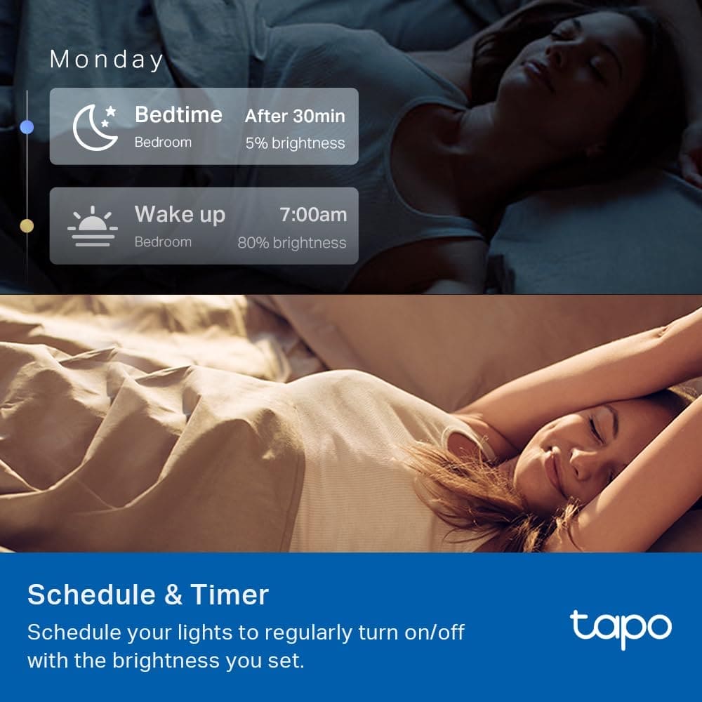 Tapo L531E - 16M RGBW Smart Light Bulb, Dimmable and Voice Controlled with Alexa and Google Home