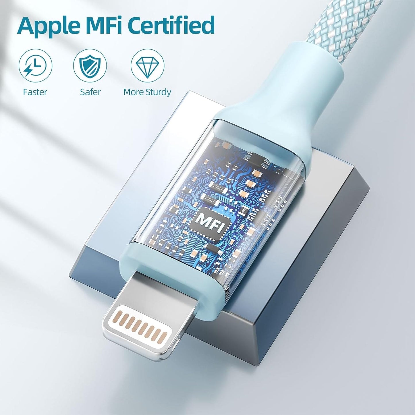 Cable Lightning a USB-C Trenzado de 1.8 metros para iPhone