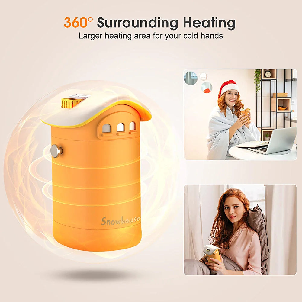 Power bank 10,000 MAH, Luz de noche, calienta manos y aromaterapia.