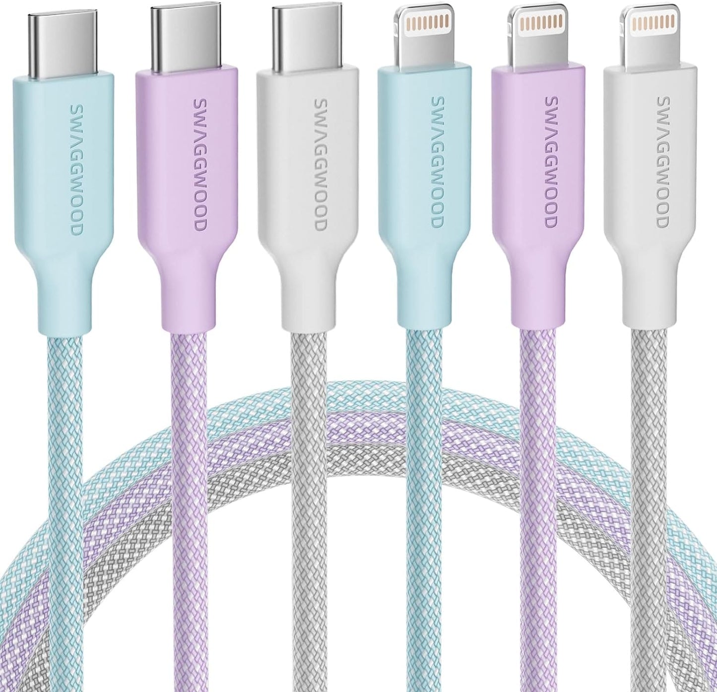 Cable Lightning a USB-C Trenzado de 1.8 metros para iPhone