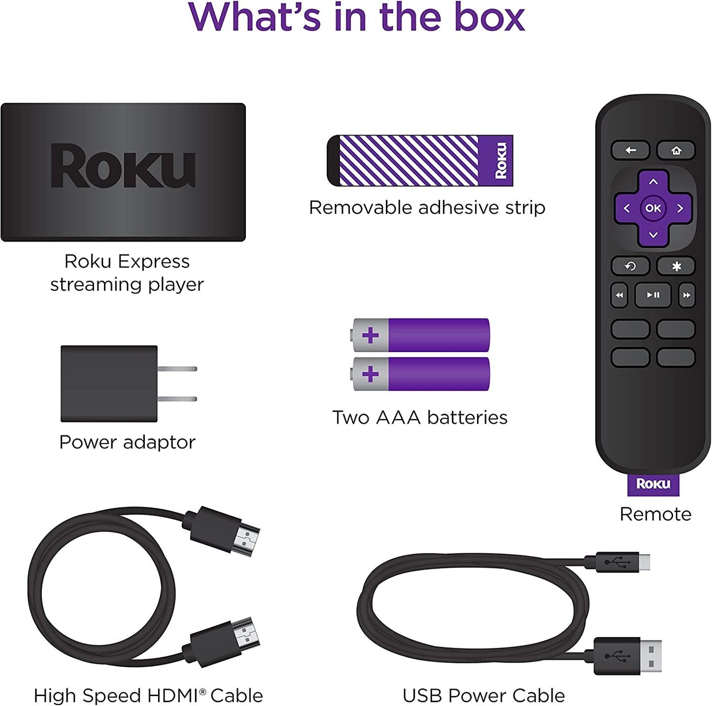 Roku Express (Control remoto simple)