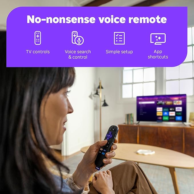 Roku Streaming Stick HD 2025: dispositivo de transmisión HD para TV con control remoto por voz de Roku y TV en vivo