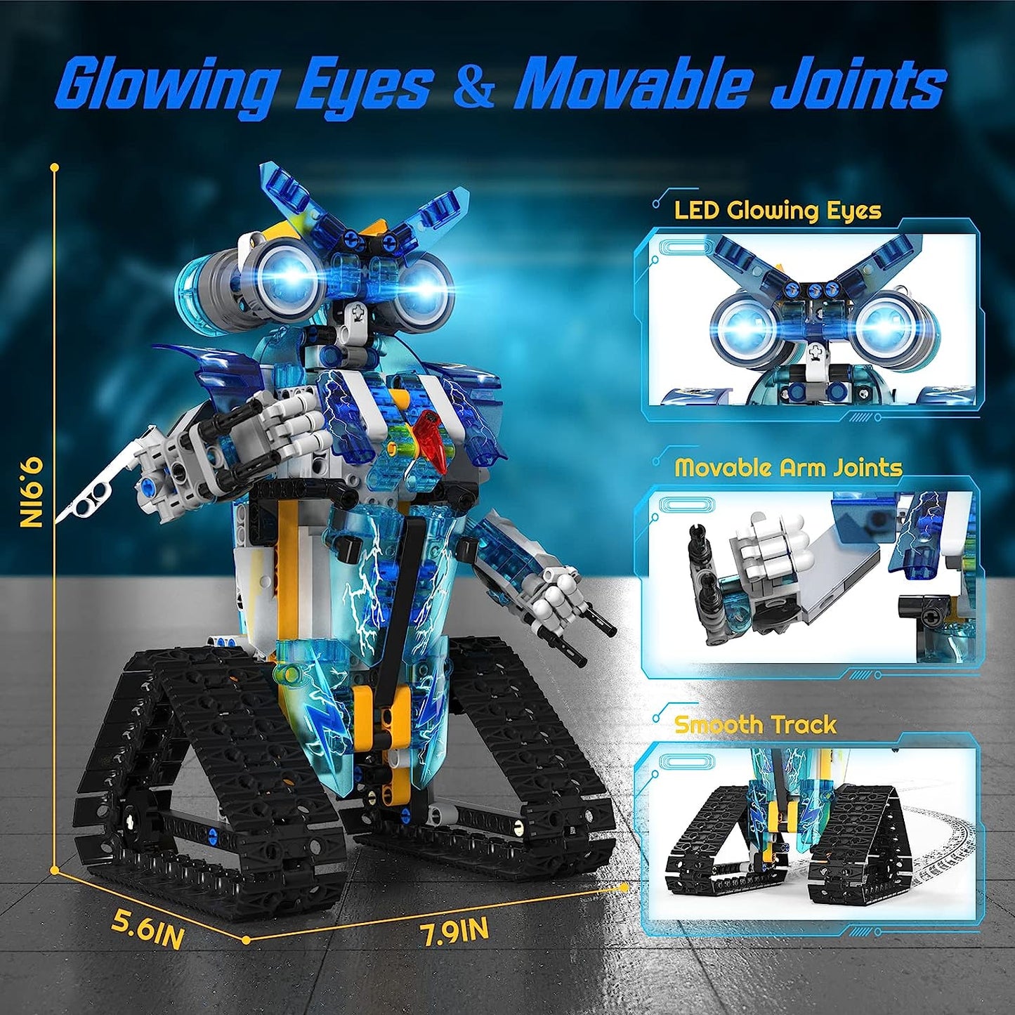 Lego-like STEM robot for building blocks with App and Remote Control