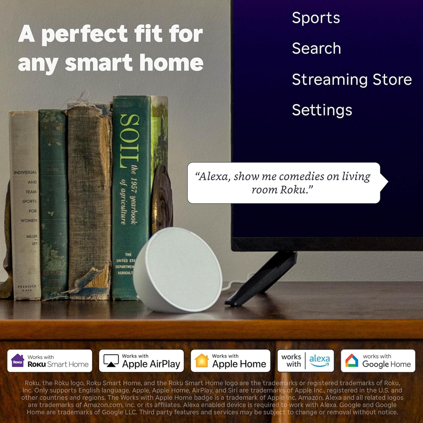 Roku Streaming Stick HD 2025: dispositivo de transmisión HD para TV con control remoto por voz de Roku y TV en vivo