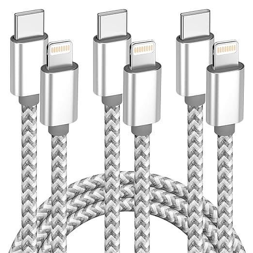 Cable Lightning a USB-C 1.8m Trenzado - iPhone 15/14/13/12