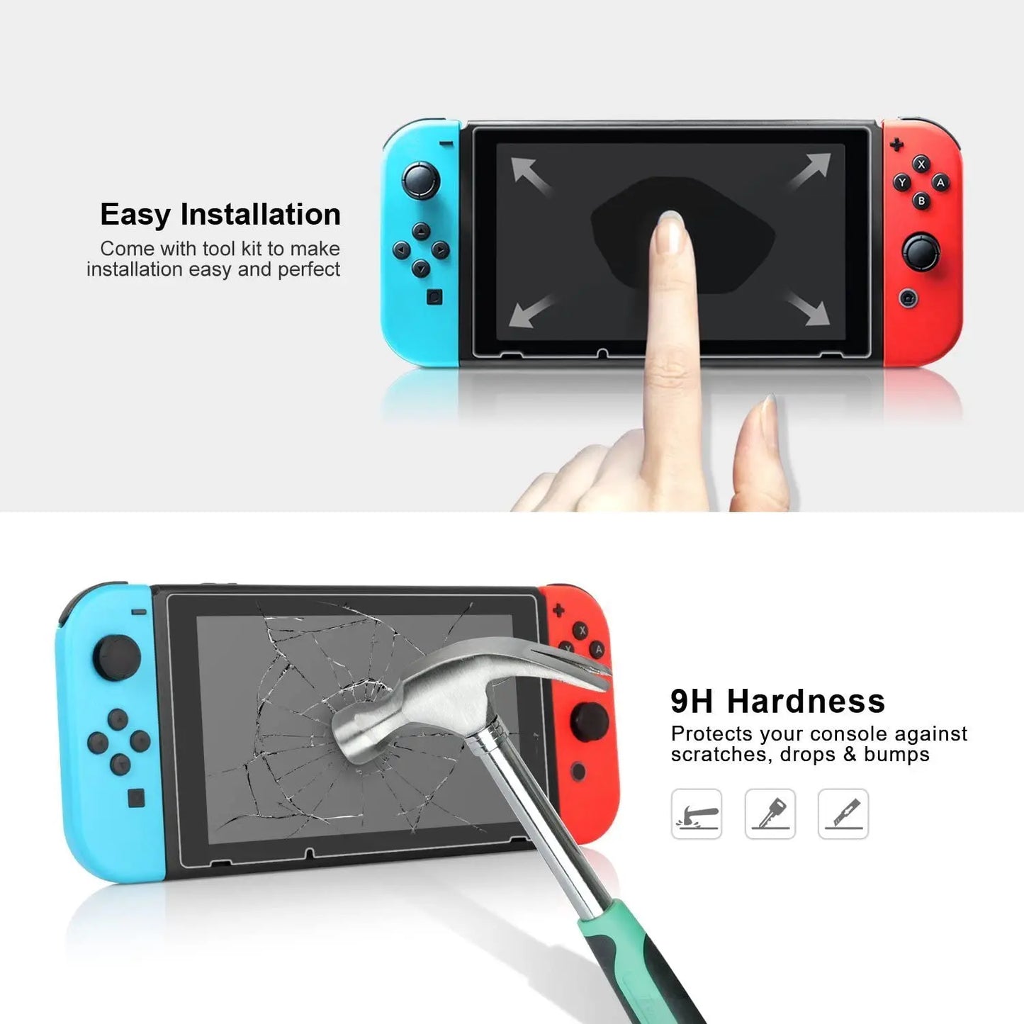 Vidrio templado para Nintendo switch y Nintendo Switch Oled