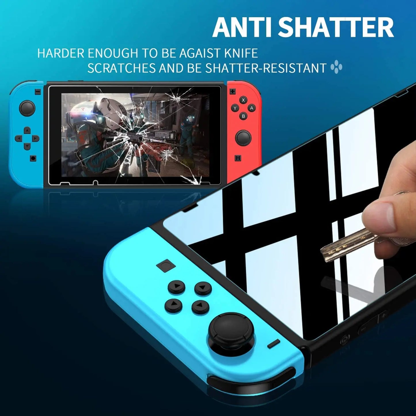 Vidrio templado para Nintendo switch y Nintendo Switch Oled