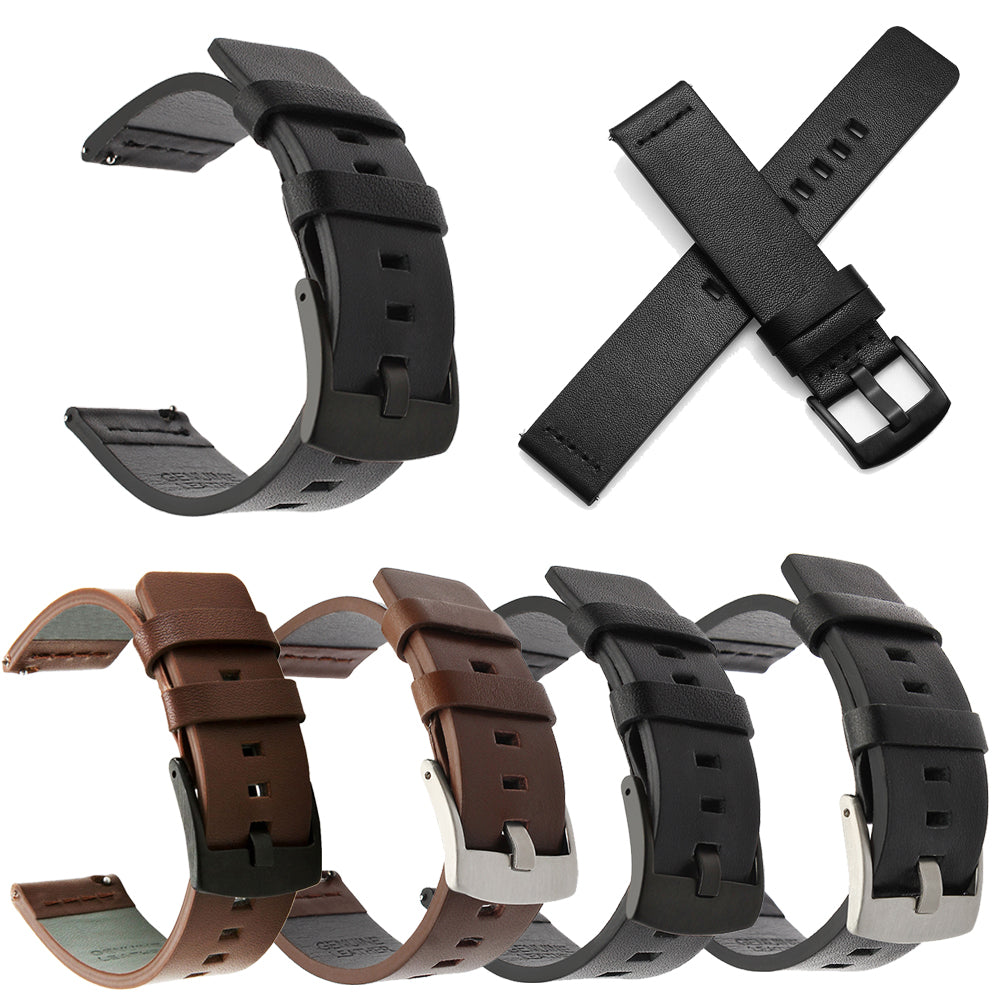 Correa de cuero sintético de 22 mm para reloj