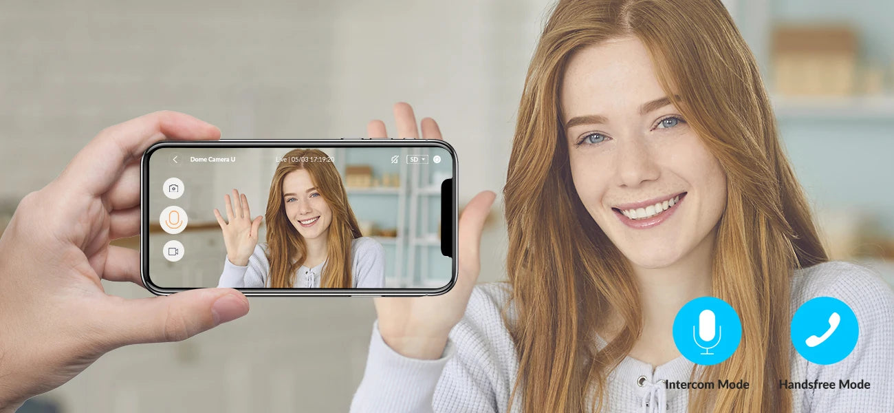 YI Dome Security 1080P Indoor Camera with Wi-Fi and Voice Assistant Compatibility