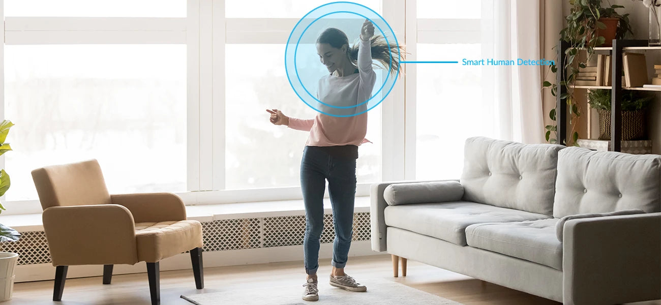 YI Dome Security 1080P Indoor Camera with Wi-Fi and Voice Assistant Compatibility