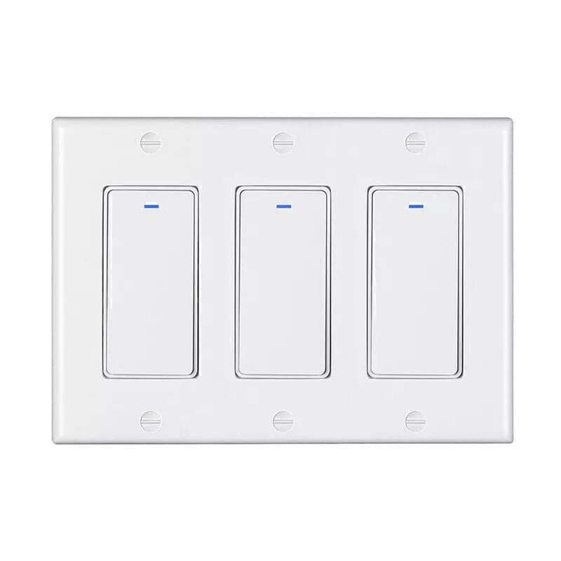 Interruptor de Luz Inteligente WiFi 15A | Control Remoto y de Voz con Alexa y Google Home | Compatible con Tuya & Smart Life App