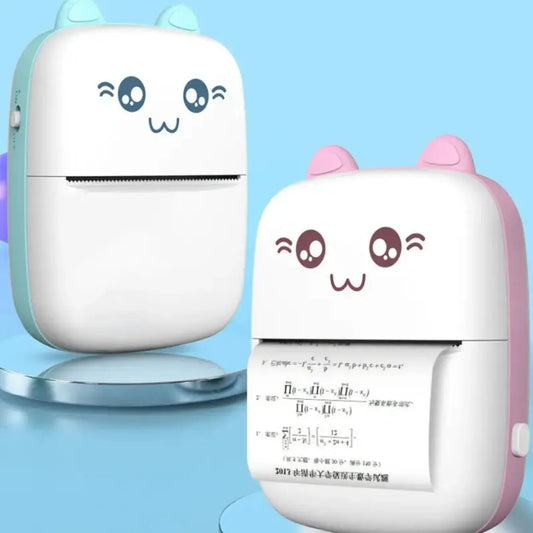 Impresora Portátil MiniPrint - Con Diseño de Rostro de Gato Cute