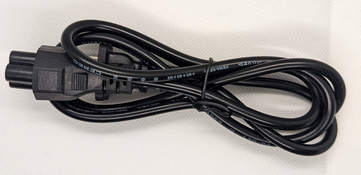 Adaptador de fuente de alimentación de CA, Cable de plomo de 3 puntas para cargador de portátil 1.2 m