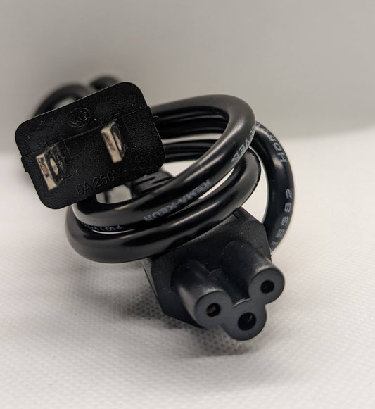 Adaptador de fuente de alimentación de CA, Cable de plomo de 3 puntas para cargador de portátil 1.2 m