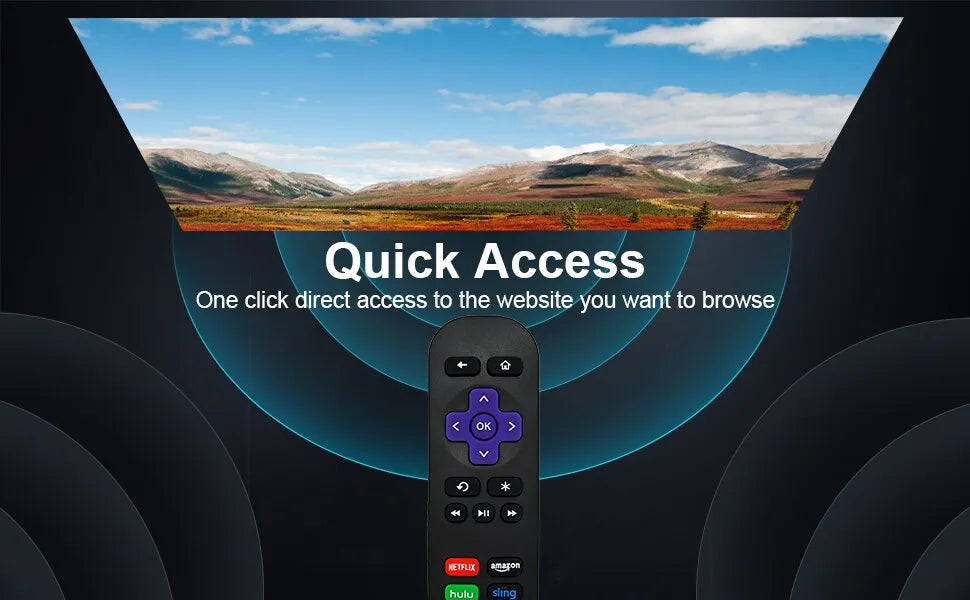 RC680 Replacement Remote for Roku (Express, Premier, and Ultra)