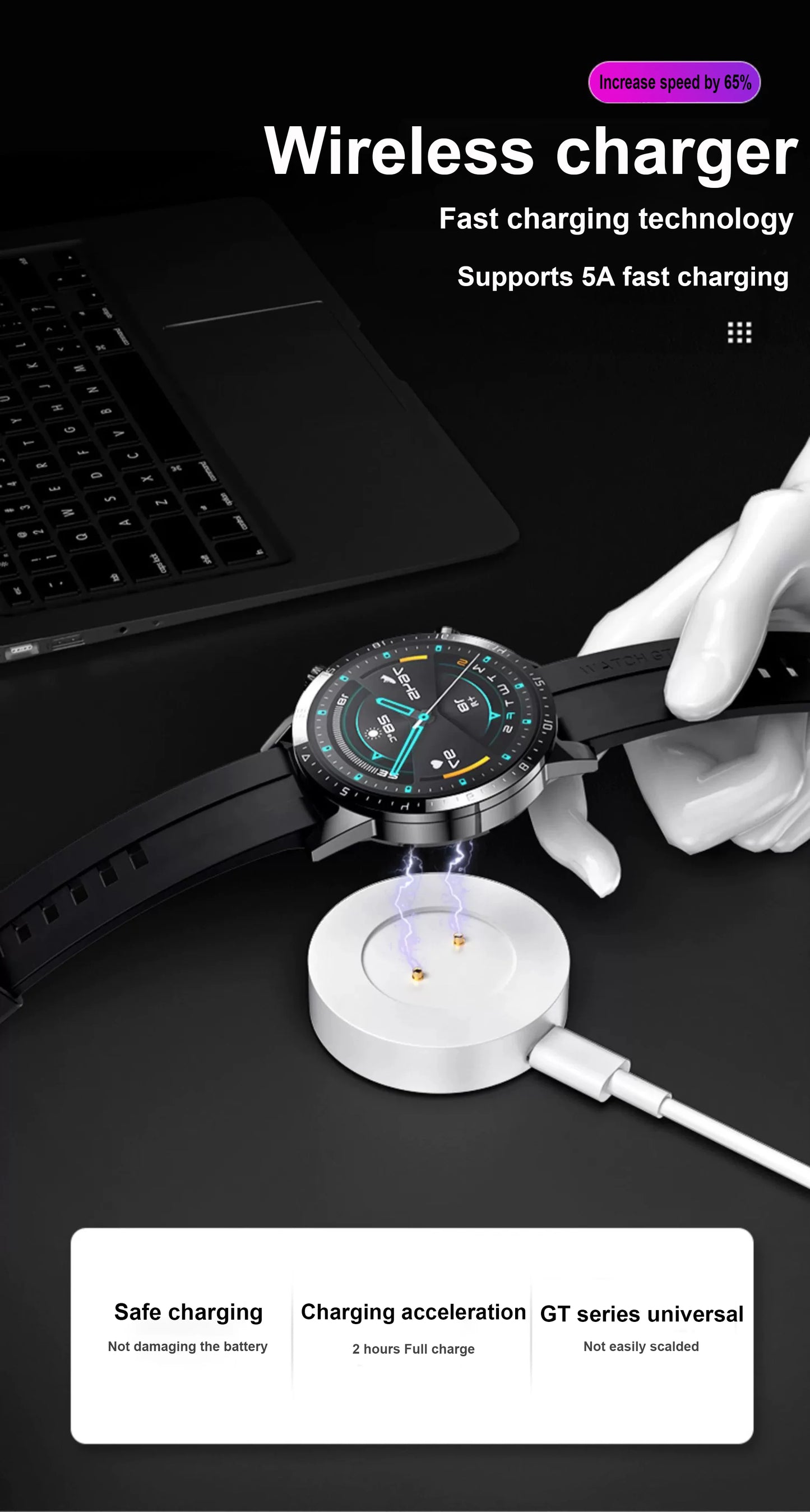 Cargador para Smartwatch Huawei Watch GT2 - GT2e y Honor Magic 2