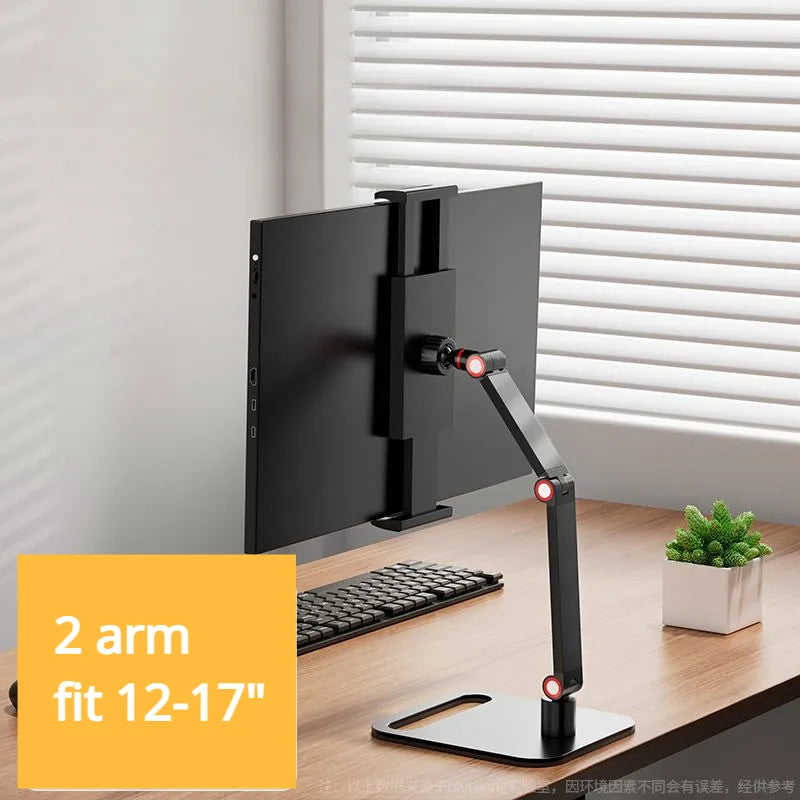 Soporte portátil de escritorio para Monitor - Base de pantalla expandible Universal hasta 17"