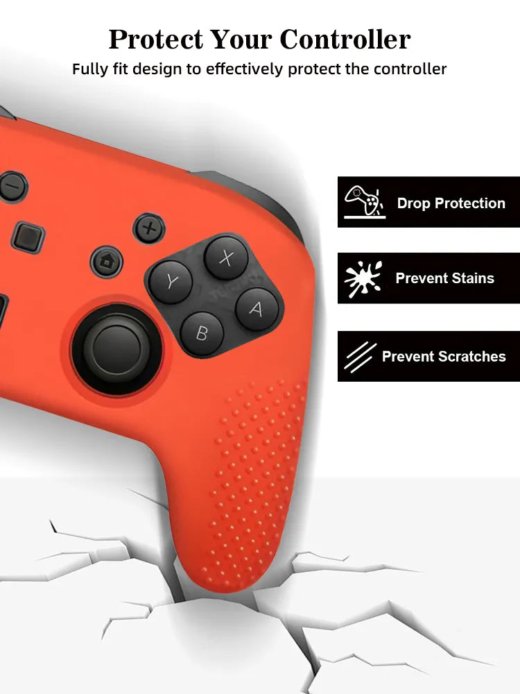 Funda protectora de silicona Compatible con mando de Nintendo Switch Pro