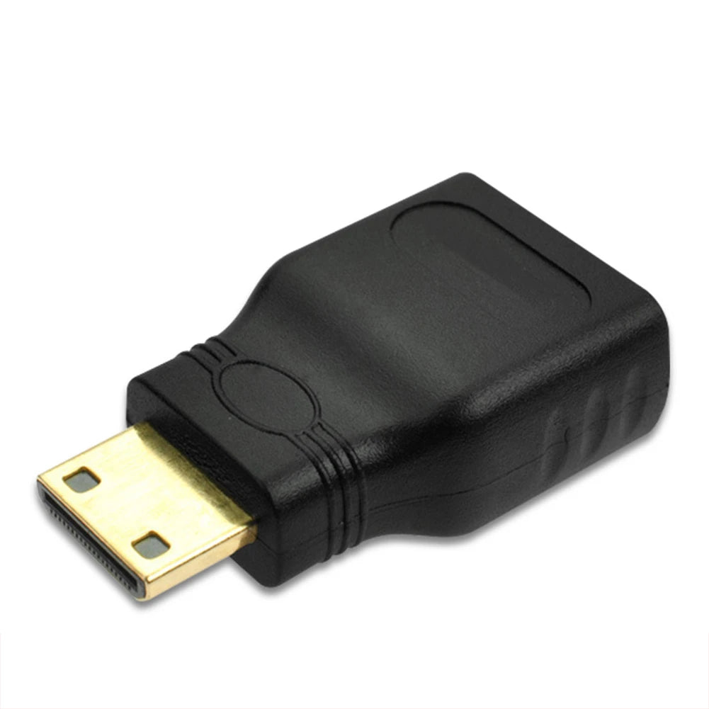 Convertidor de Mini HDMI macho hacia HDMI Hembra