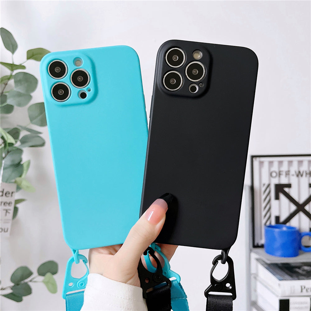 Cover con Correa para Uso de Cartera para iPhone 13