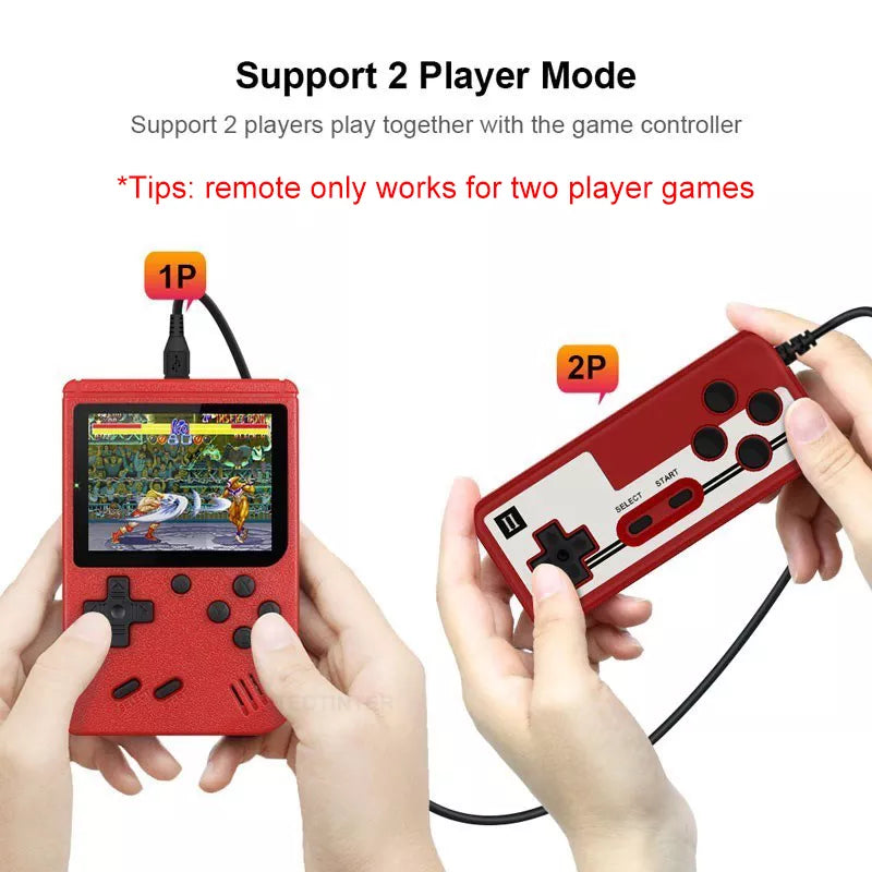 Consola Retro 8-bit con 500 juegos incorporados y control externo
