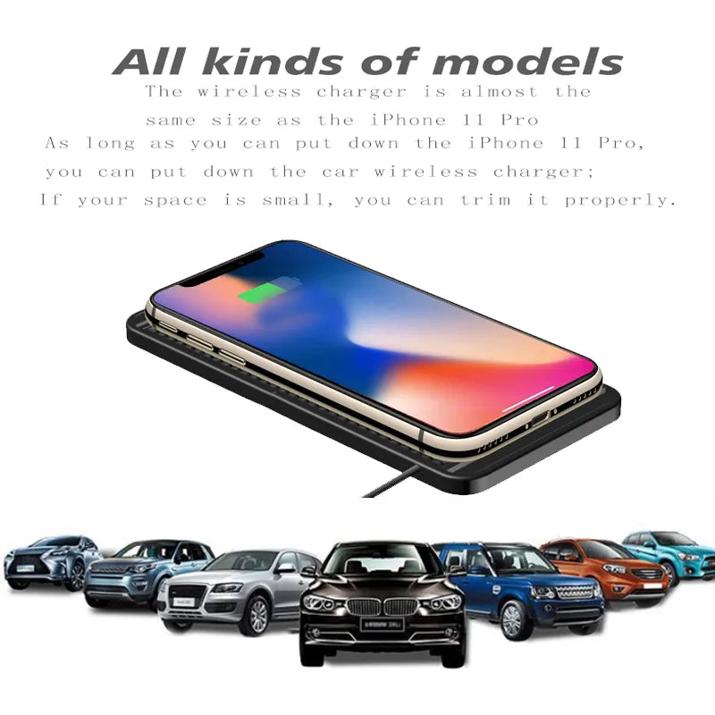 Cargador de coche inalambrico de 15W