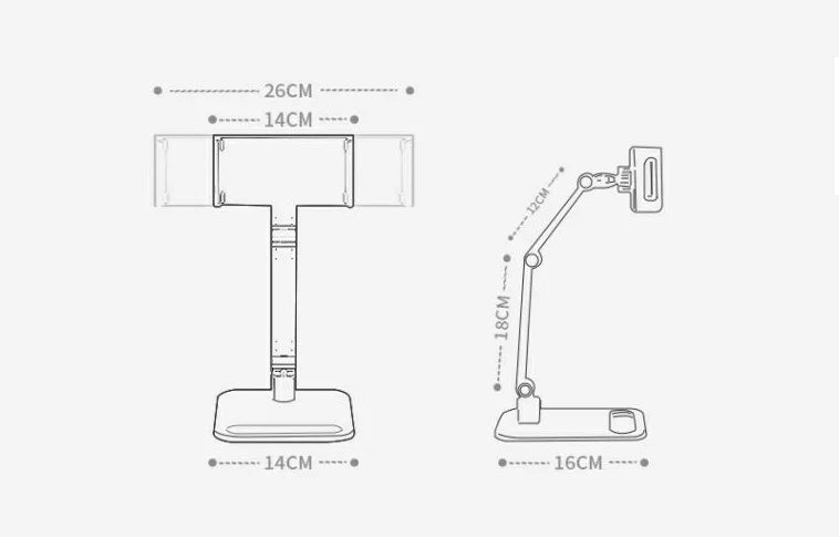 Soporte portátil de escritorio para Monitor - Base de pantalla expandible Universal hasta 17"
