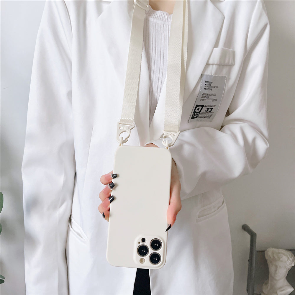 Cover con Correa para Uso de Cartera para iPhone 13