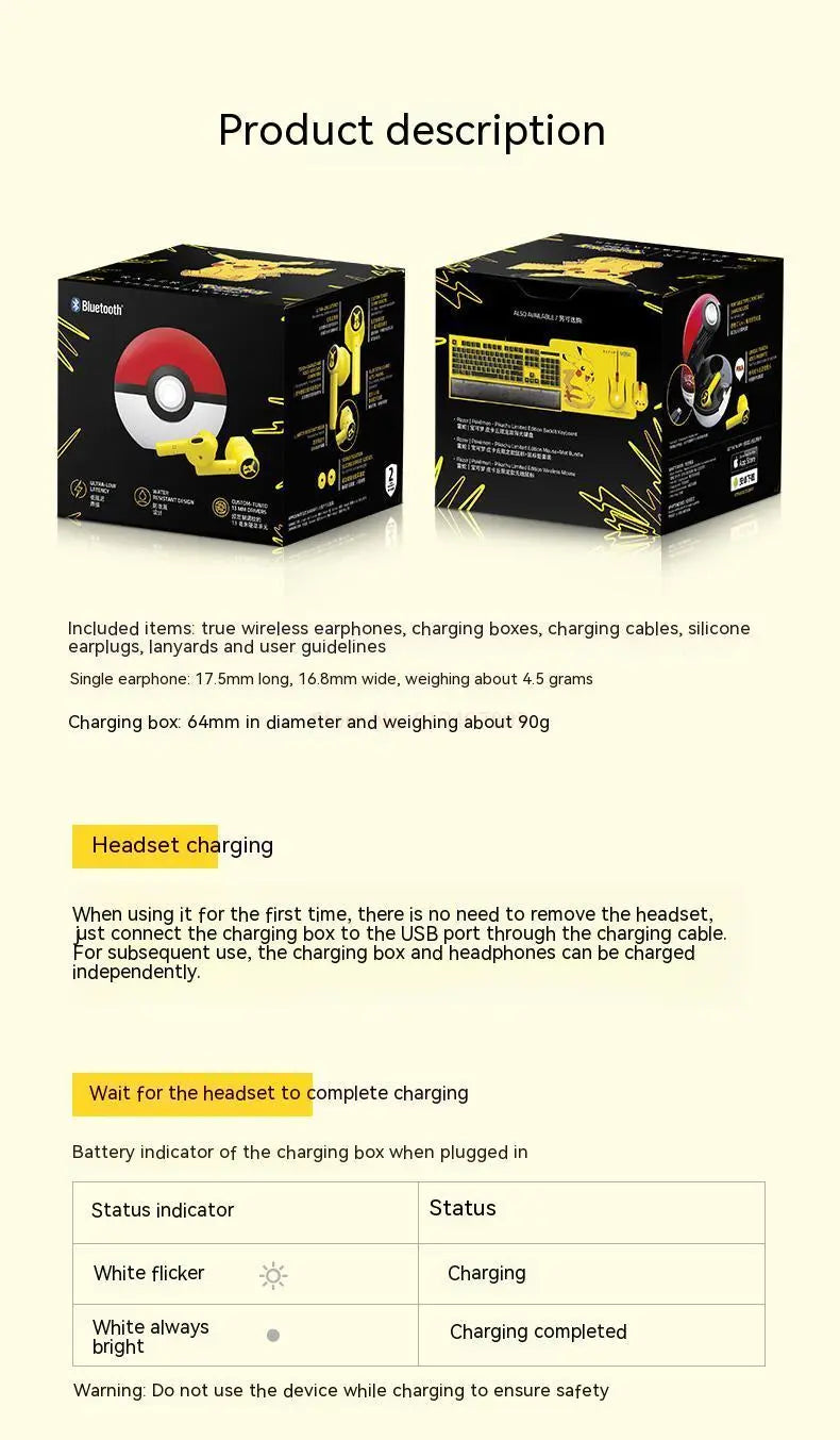 Pokemon Pikachu Razer Headphones