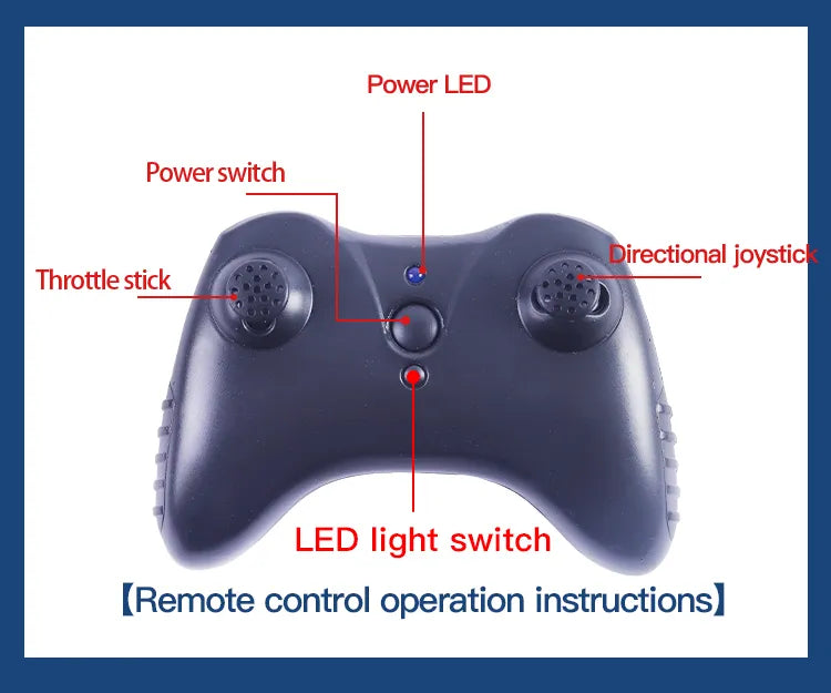 Avion de Espuma con LED a Control Remoto Resistente al Agua