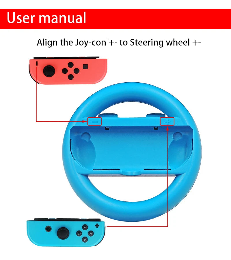 Volante Para Joy-Con de Nintendo Switch/Oled para juegos de carreras 2pcs