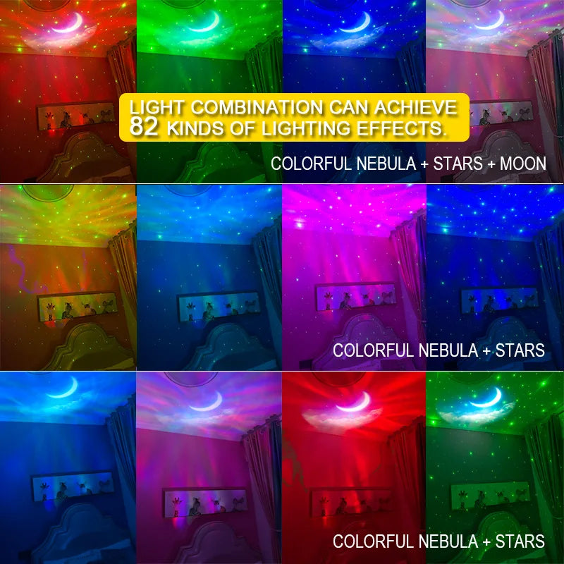 Astronaut Shaped Galaxy Star Projector with Bluetooth Speaker