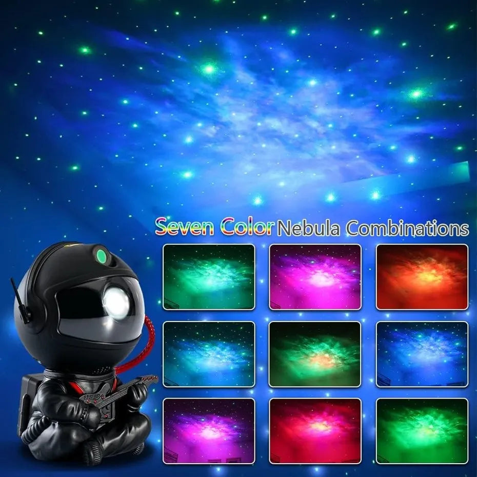 Proyector de nebulosas espacial en forma de astronauta